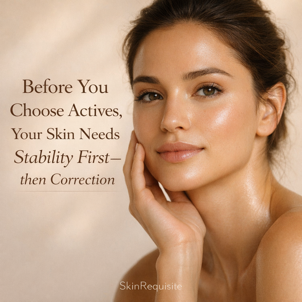 Before You Choose Actives, Your Skin Needs Stability First—Then Correction