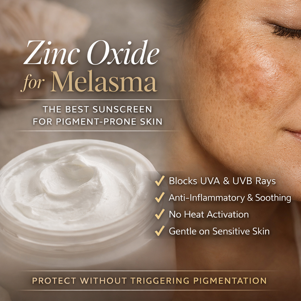 Zinc Oxide for Melasma: Why Mineral Sunscreen Is the Gold Standard
