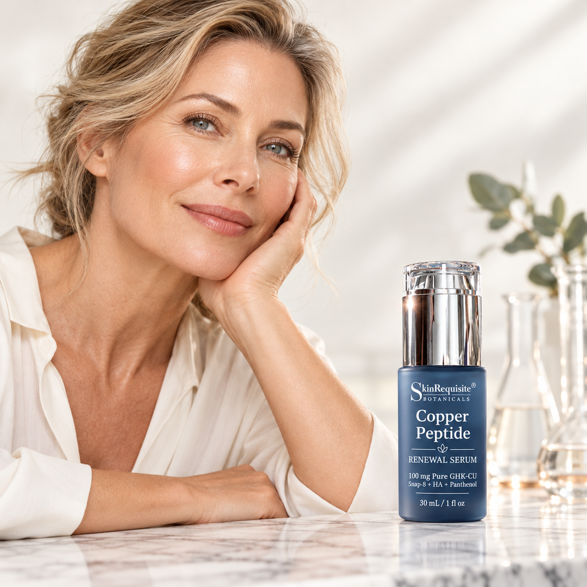 Copper Peptide Renewal Serum + Moisturizer Booster