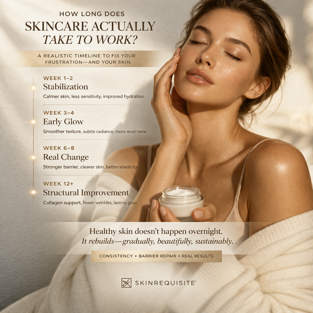 HOW LONG DOES SKINCARE ACTUALLY TAKE TO WORK?